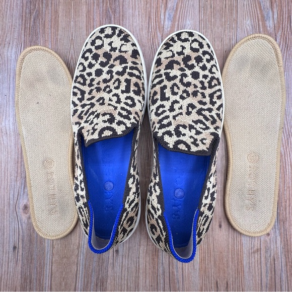 Rothy’s The Sneaker Slip On Desert Cat Leopard Cheetah Women's Size 8 - Picture 8 of 8